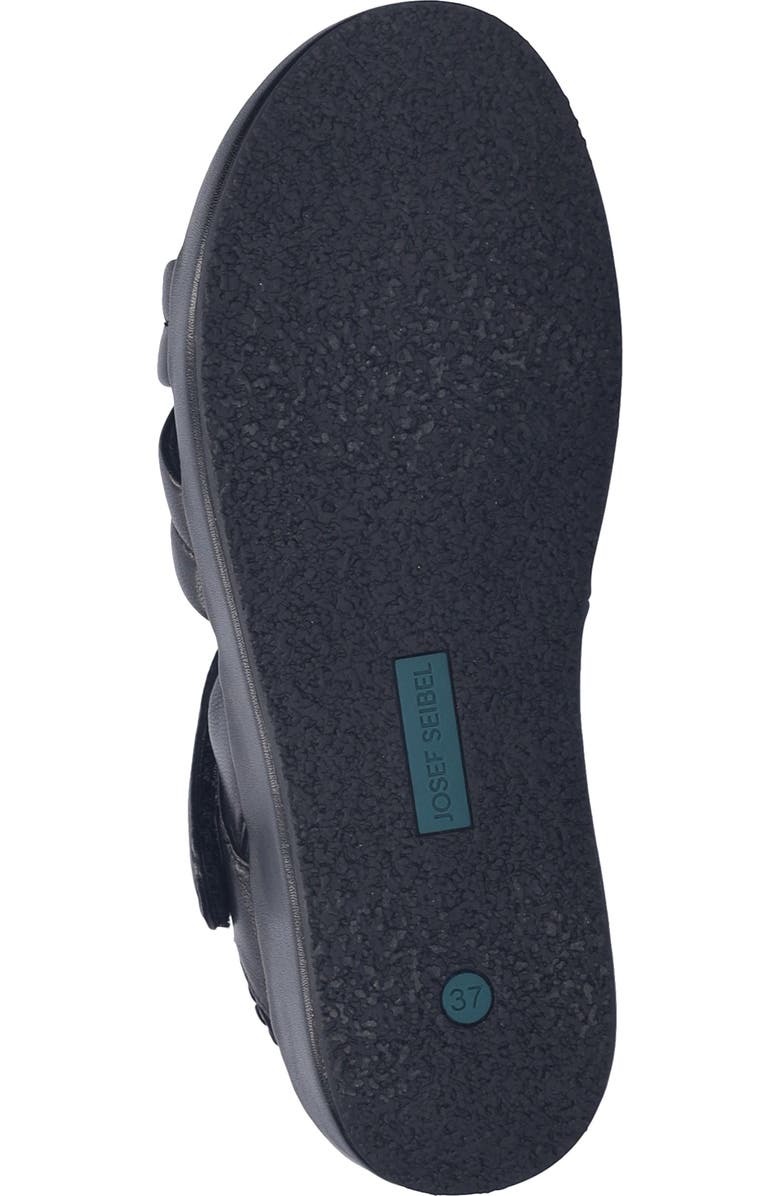 Josef Seibel Eve 04 Wedge Sandal, Alternate, color, Black