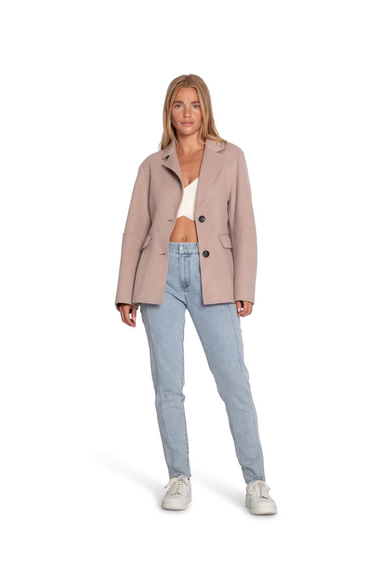 Stuck On You Oversize Cinch Waistcoat, Alternate, color, Sand