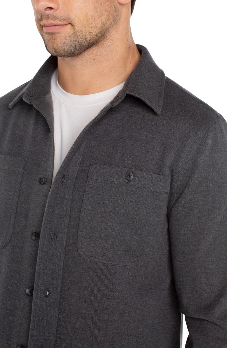 Liverpool Los Angeles Knit Button-Up Shirt, Alternate, color, 