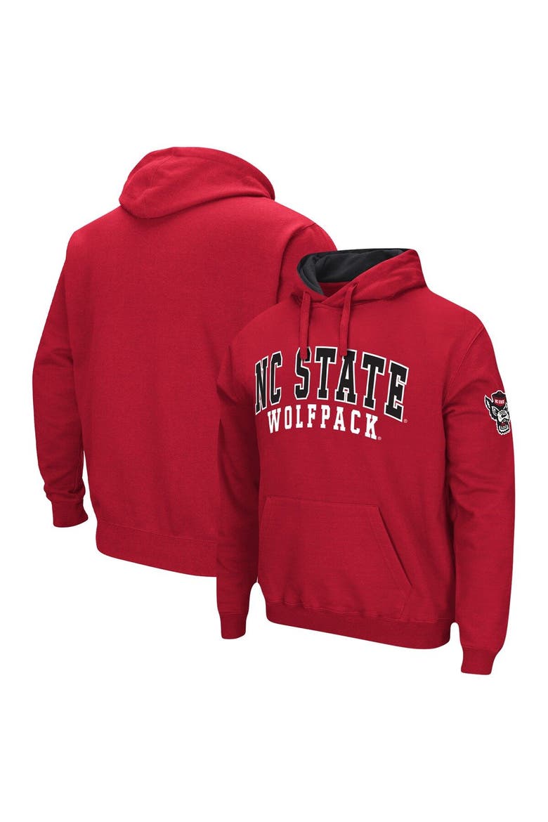 Men's Colosseum Red NC State Wolfpack Double Arch Pullover Hoodie, Main, color, Red