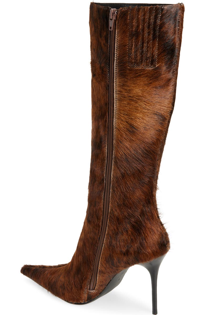 Jeffrey Campbell Proposal Pointed Toe Boot, Alternate, color, Black Brown Longhair