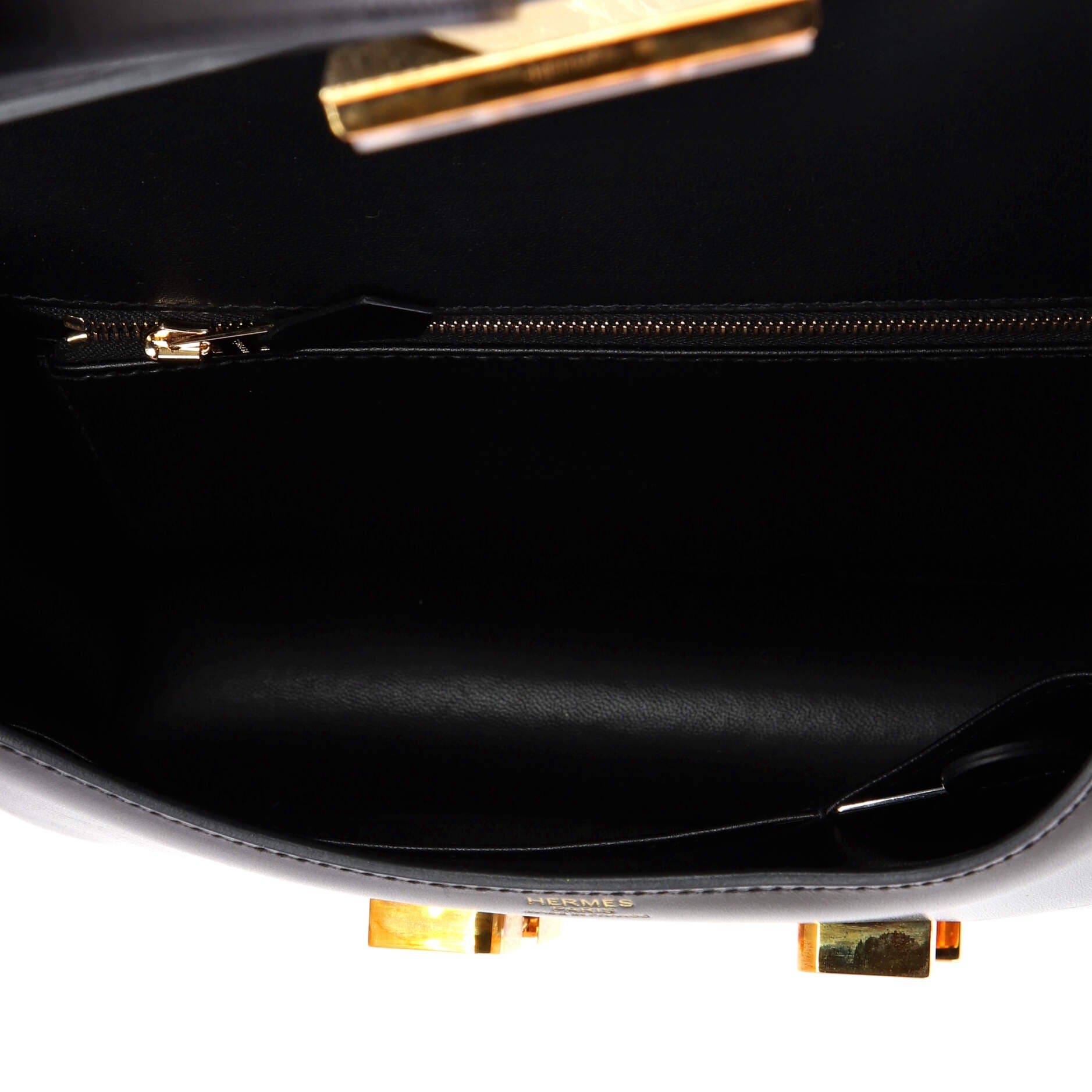 Pre-Owned Hermes Constance NM Bag Box Calf 24, Alternate, color, Noir