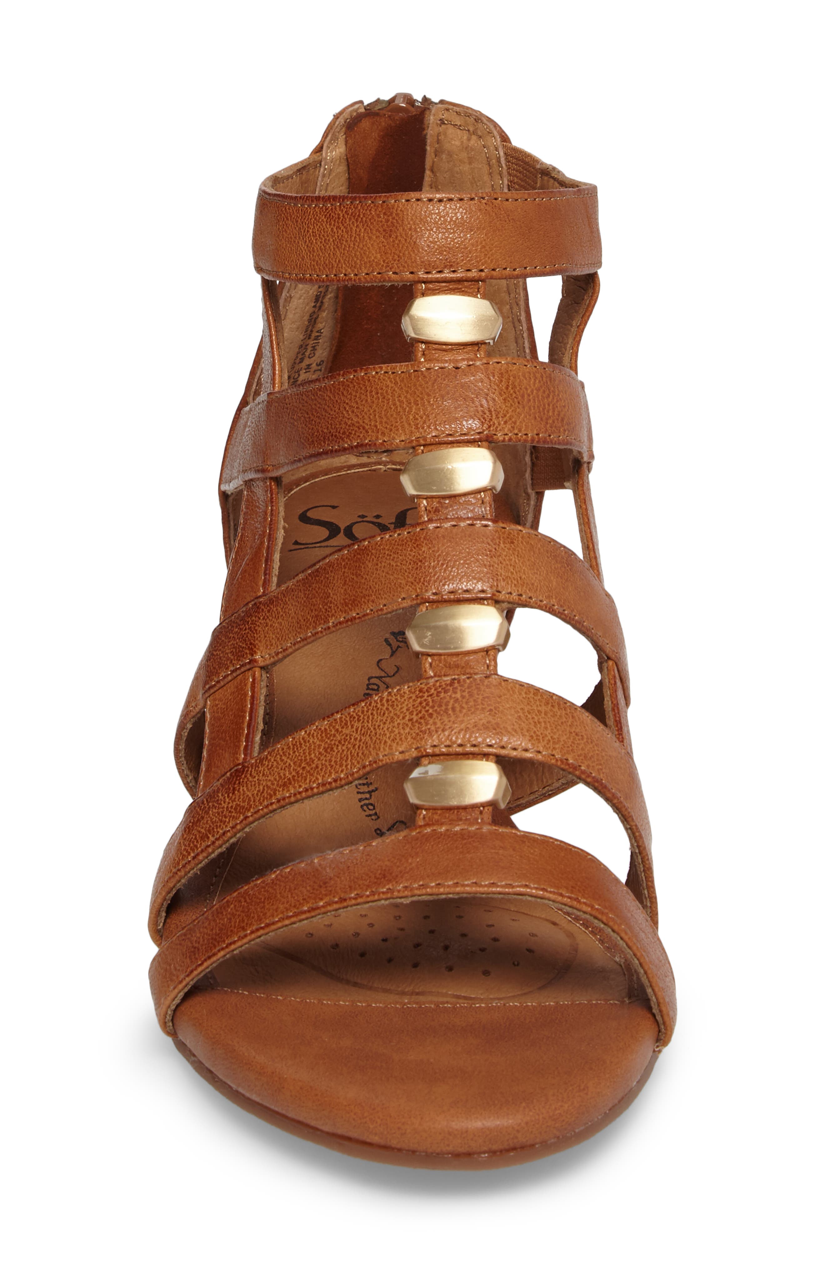 Rio Gladiator Wedge Sandal, Alternate, color, LUGGAGE LEATHER