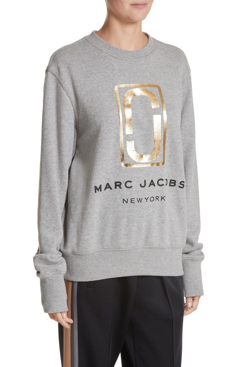 Marc Jacobs Logo Sweatshirt, Alternate, color, 