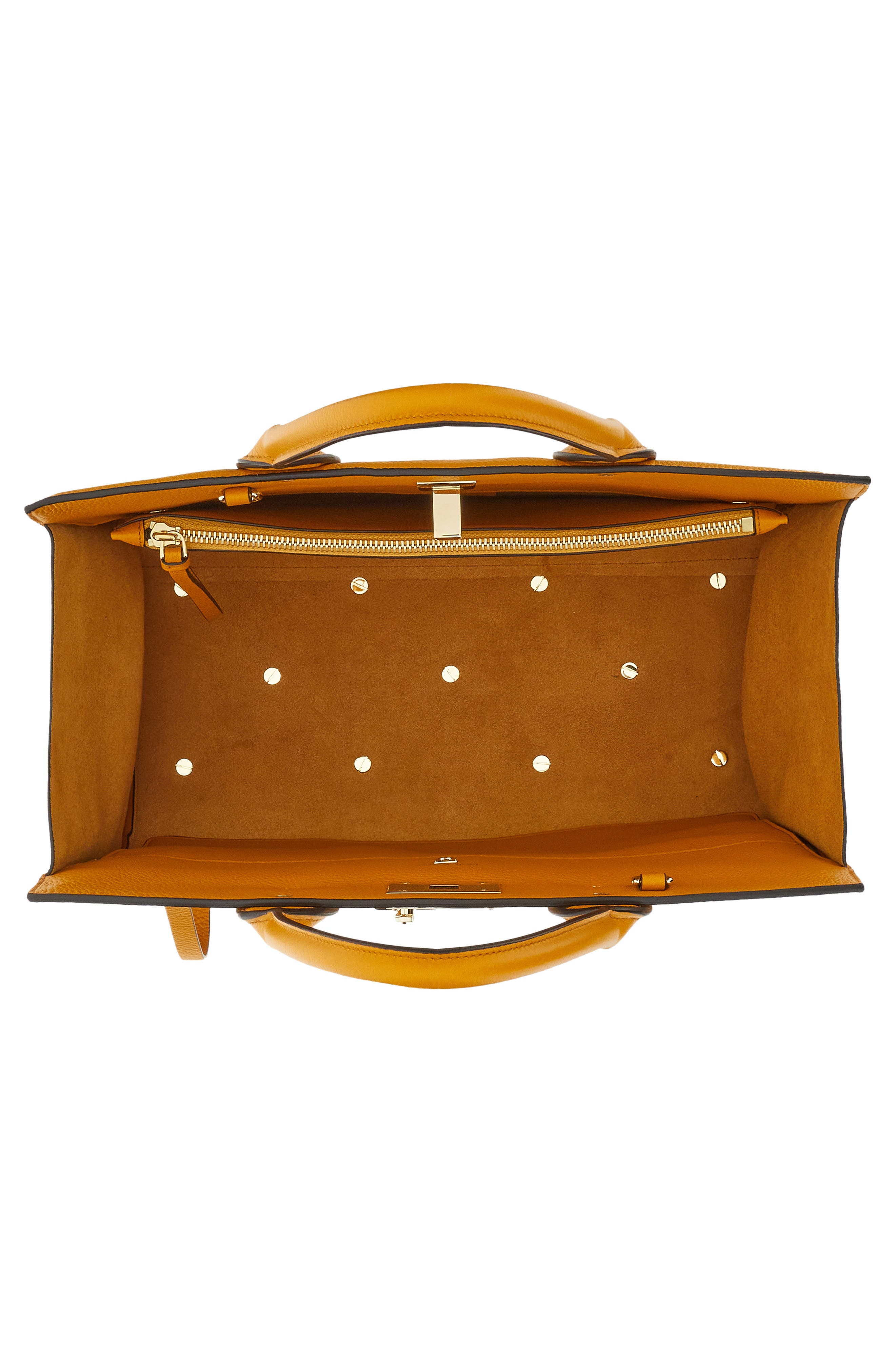 The Studio Soft Large Leather Top-Handle Bag, Alternate, color, OLIVELLO / NATURALE