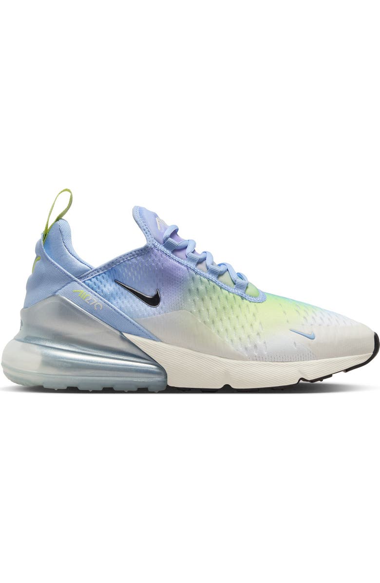 Nike Air Max 270 Sneaker, Alternate, color, Aluminum/ Silver/ Hydrangeas