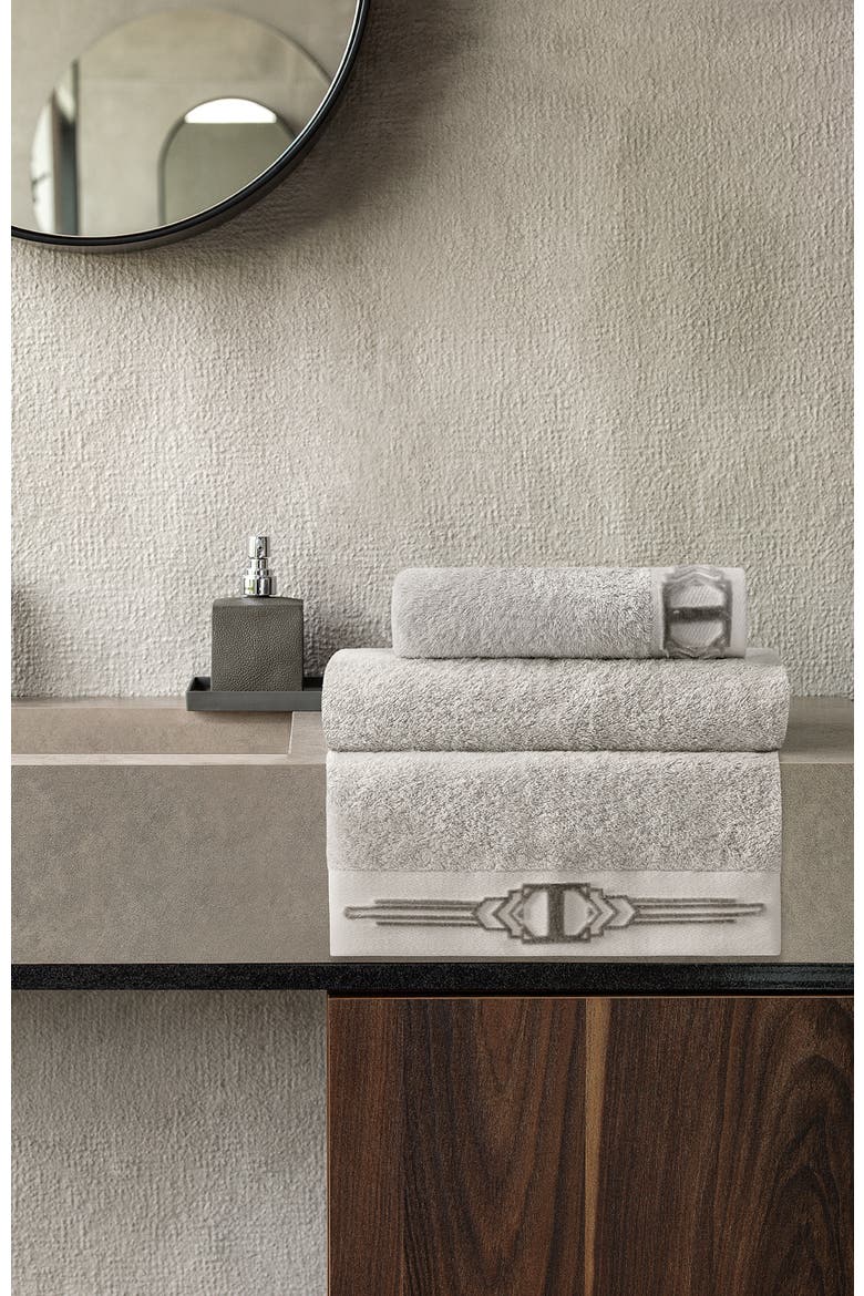 Art Line Towel, Alternate, color, Grey