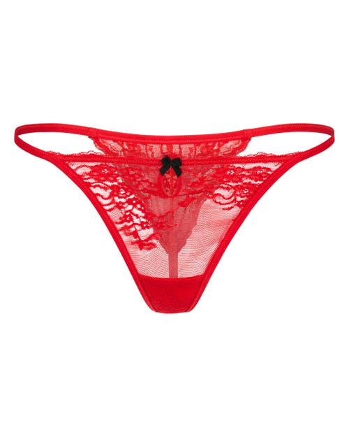 Adore Me Margeaux G-string Panties In Dark Red