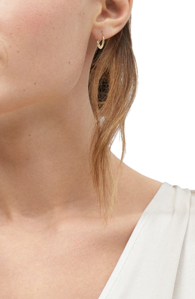 Frankie & Zoe Graduated Hoop Earrings, Alternate, color, Yellow Gold