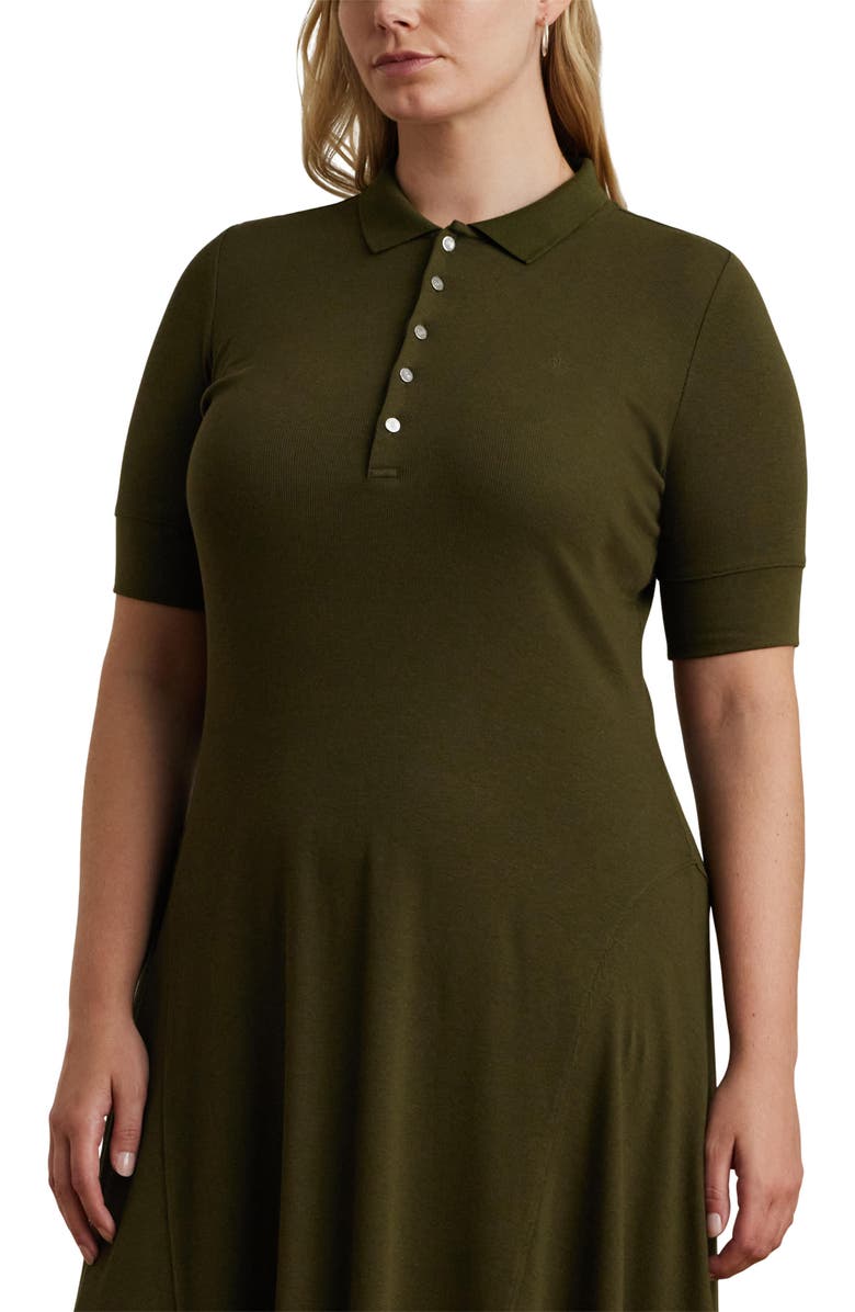 Lauren Ralph Lauren Cotton Blend Midi Dress, Alternate, color,