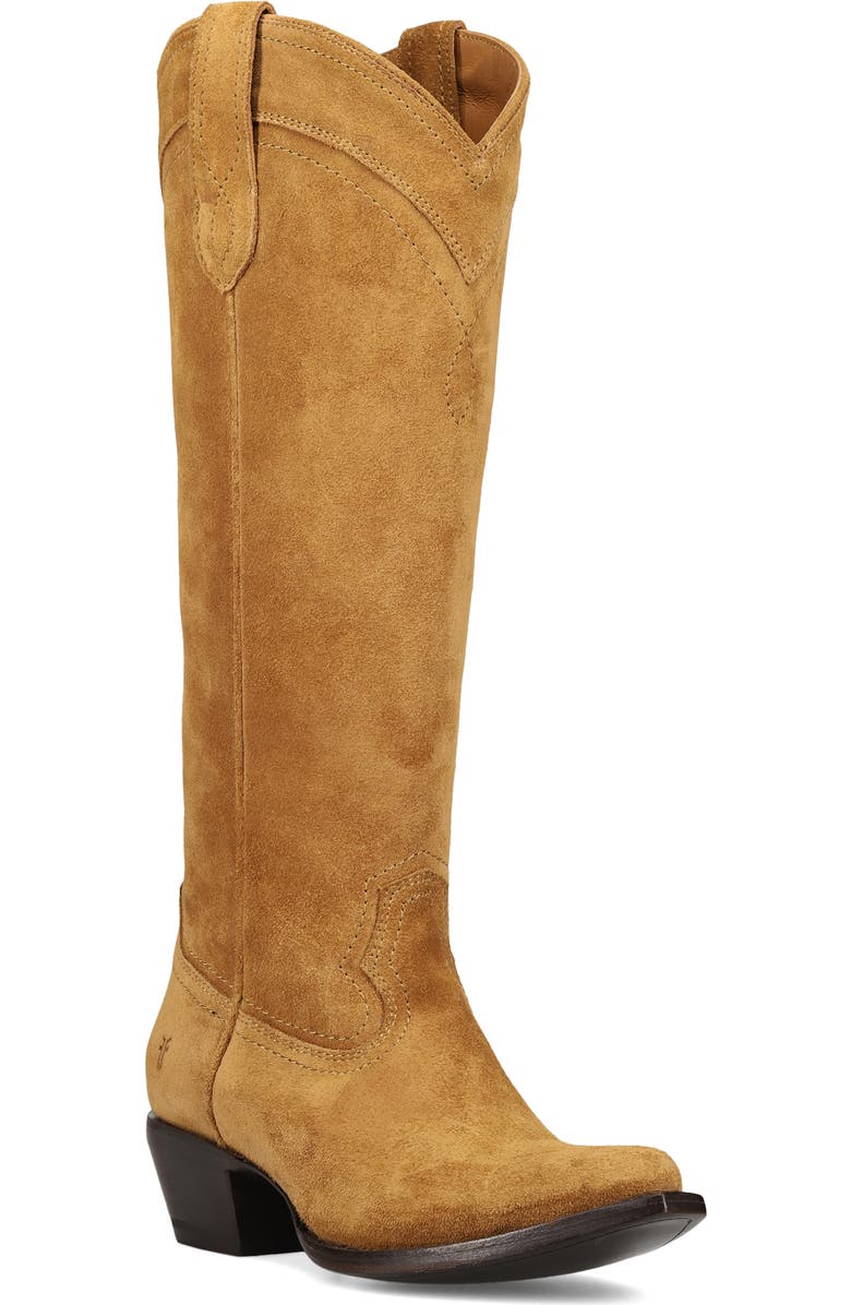 Frye Sacha Knee High Western Boot, Main, color, Barley