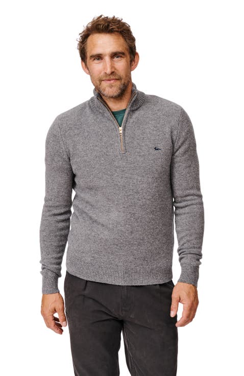 Pepper Lambswool Zip Neck Sweater
