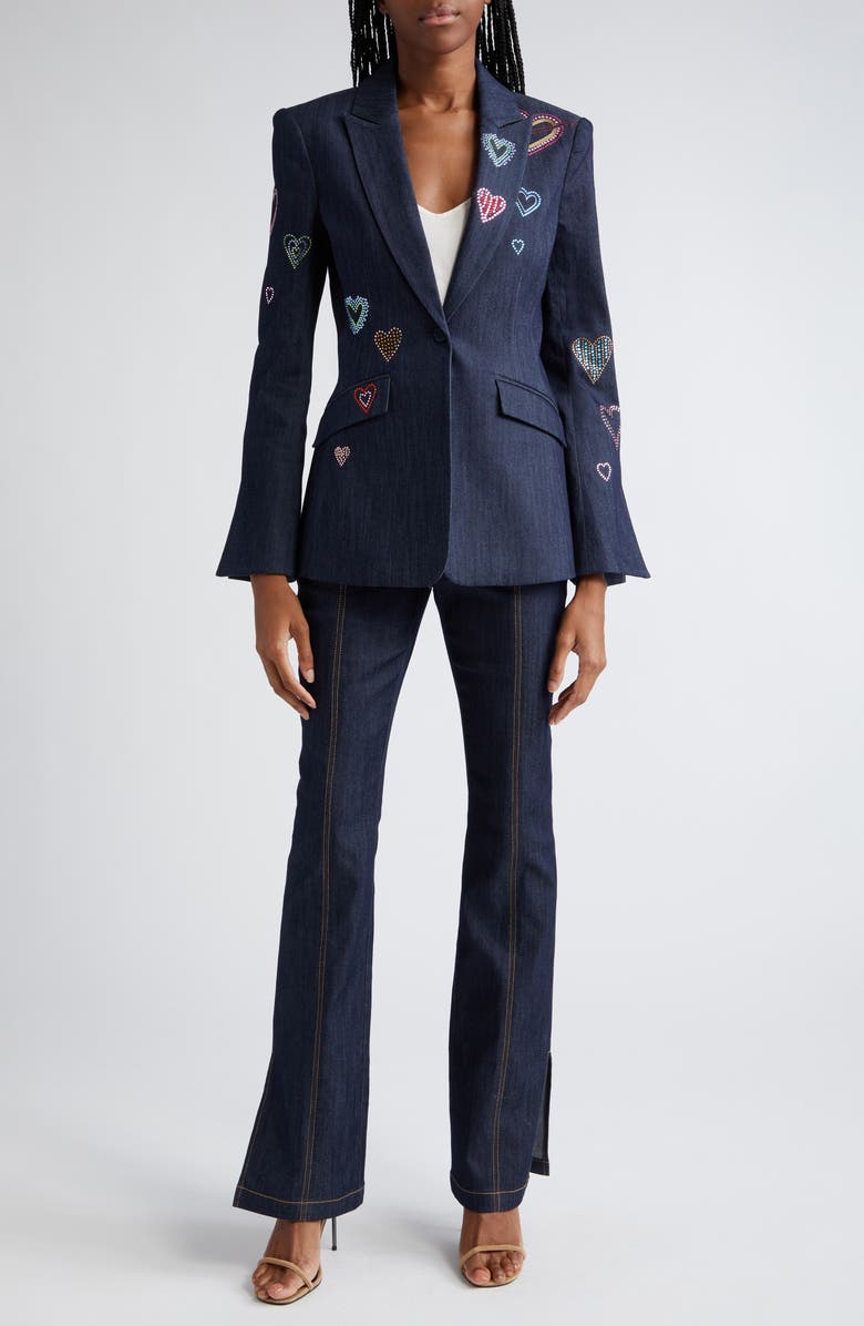 Cinq à Sept Cheyenne Denim Blazer, Alternate, color, 