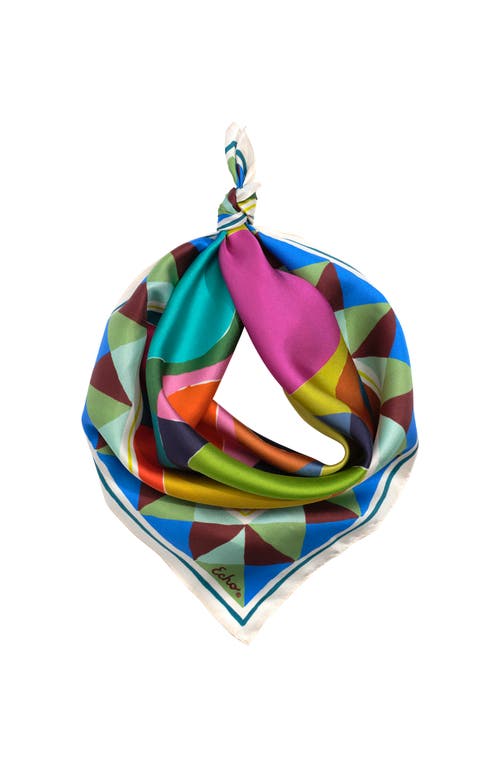 Echo Painted Dots Silk Bandana In Multi