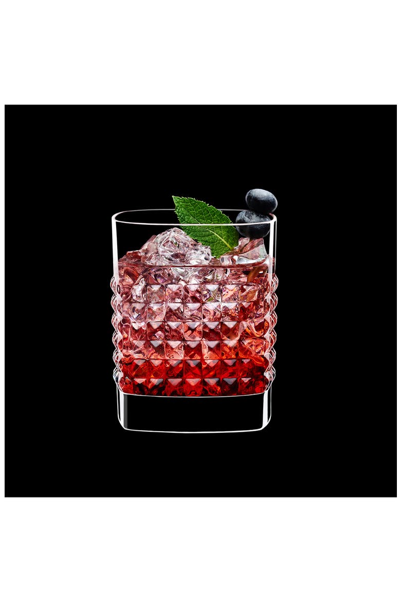 Mixology Elixir Set of 4 Double Old Fashioned Glasses, Alternate, color, CLEAR