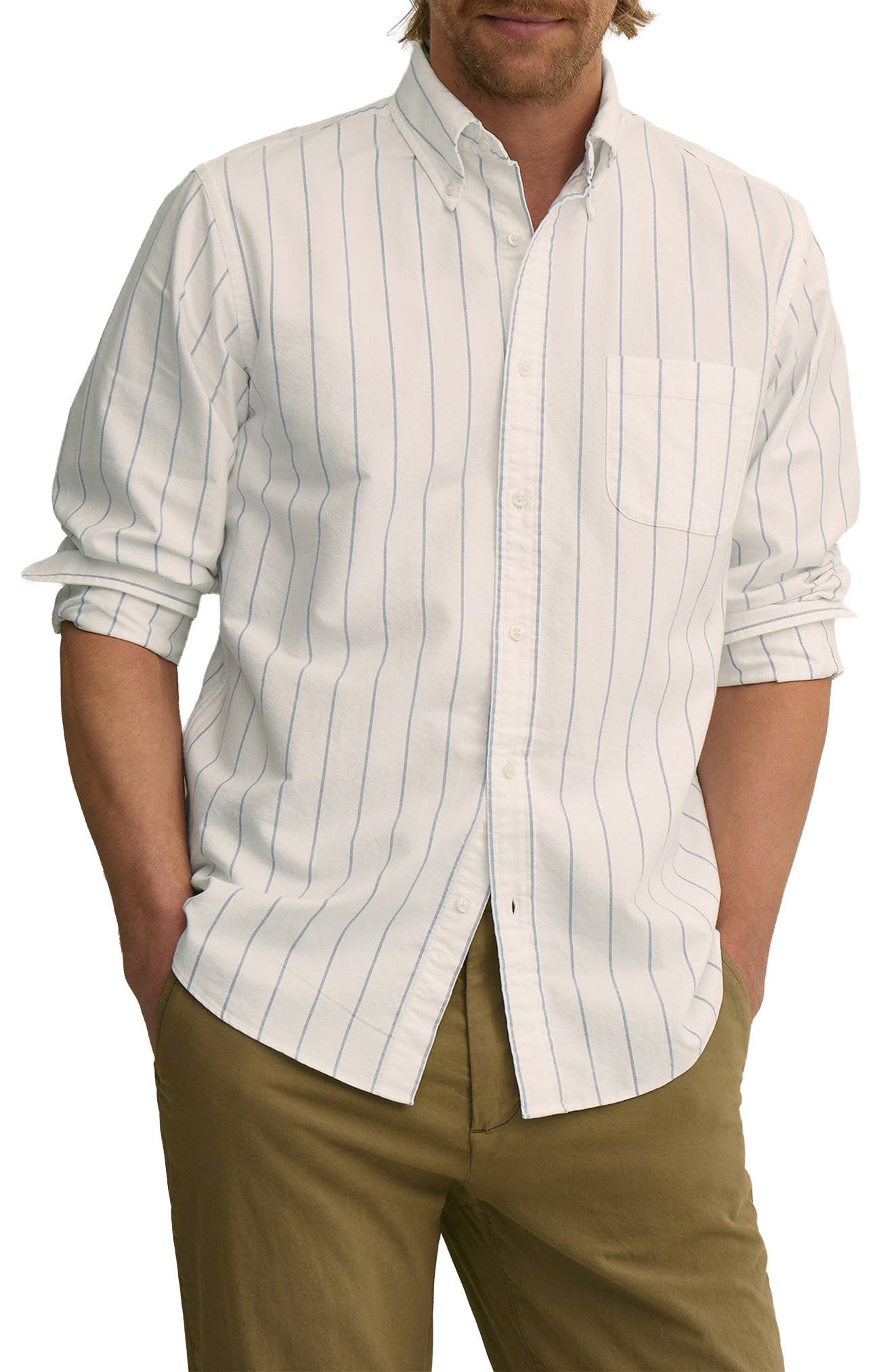 selected WHITE PINSTRIPE