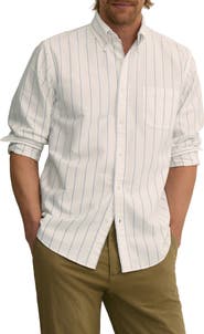 Brooks Brothers Friday Stripe Cotton Oxford Cloth Button-Down Shirt