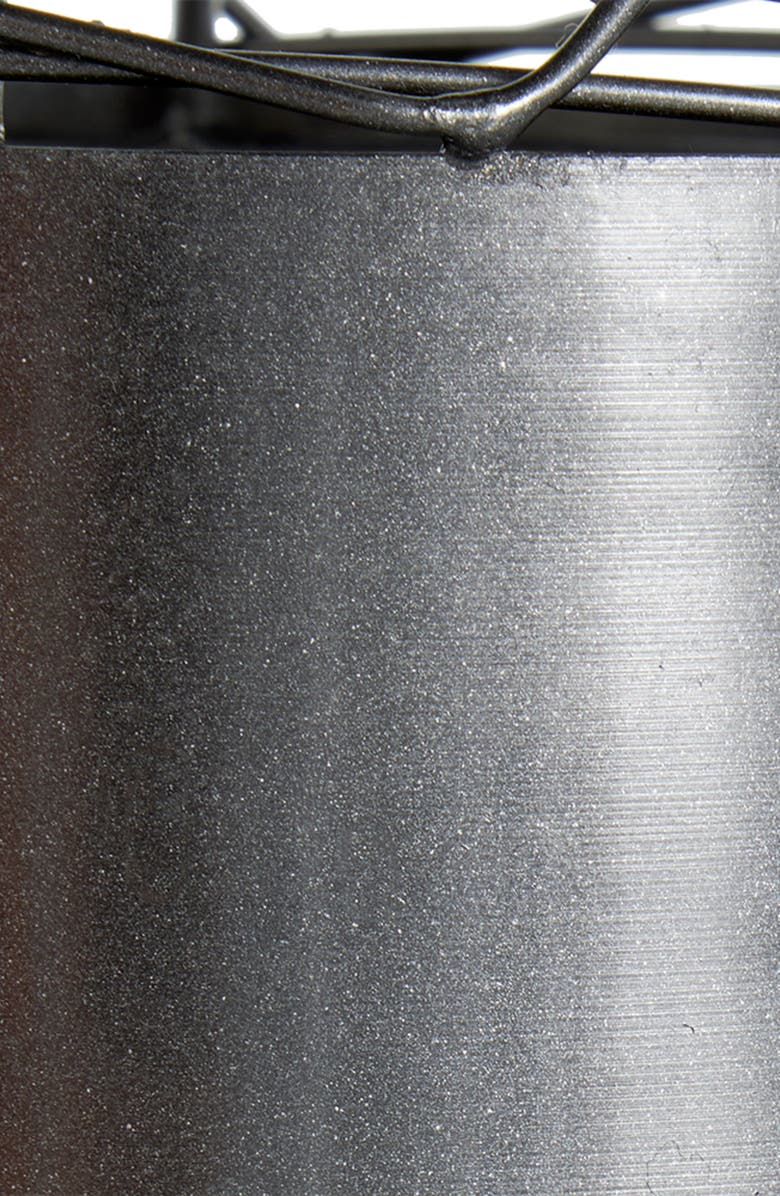 VIVIAN LUNE HOME Black Metal Vase, Alternate, color, Black