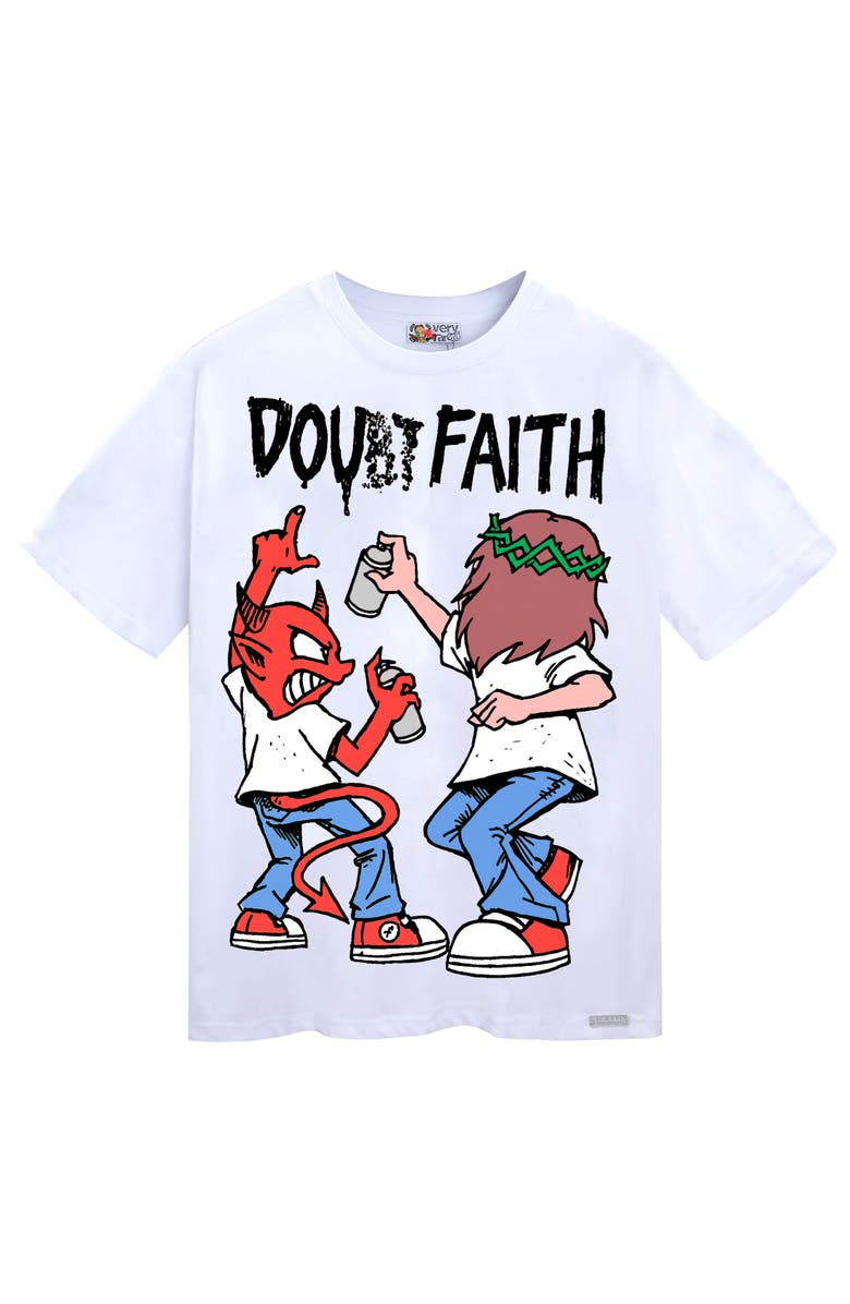 VERYRARE Jesus Doubt Tee, Main, color, White