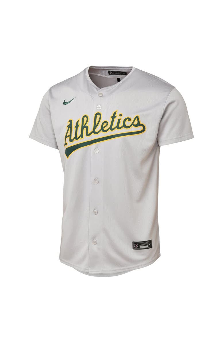 Nike Youth Gray Athletics Road Limited Jersey, Alternate, color, Gray