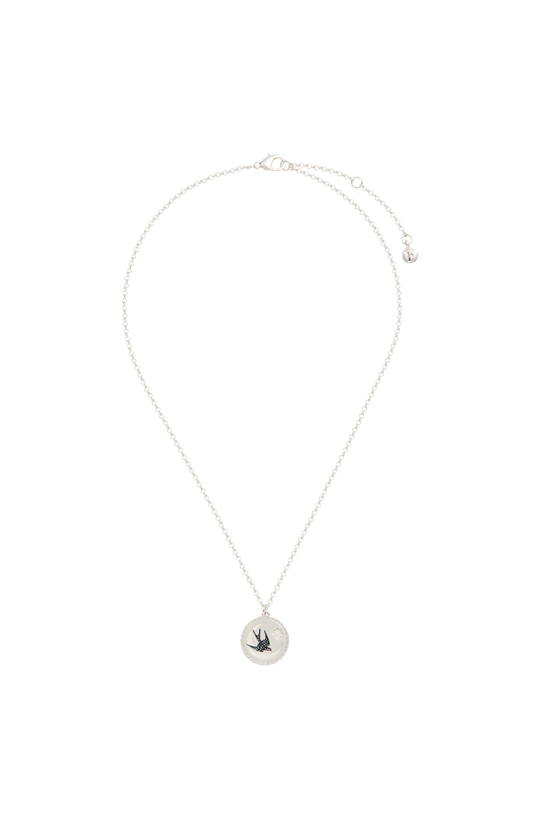 Fable England Swallow Spirit Guide Silver Chain Necklace, Alternate, color, Silver