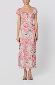 ASTR the Label Florence Floral Ruffle Detail Dress