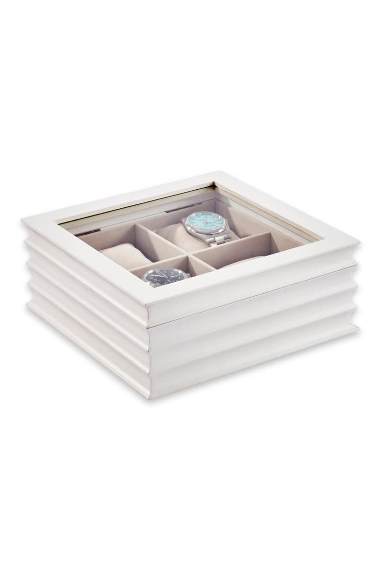 Bash Wooden Watch Case, Main, color, WHITE