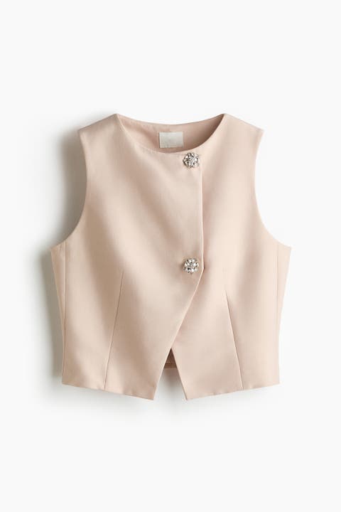 Asymmetric Wrap Waistcoat