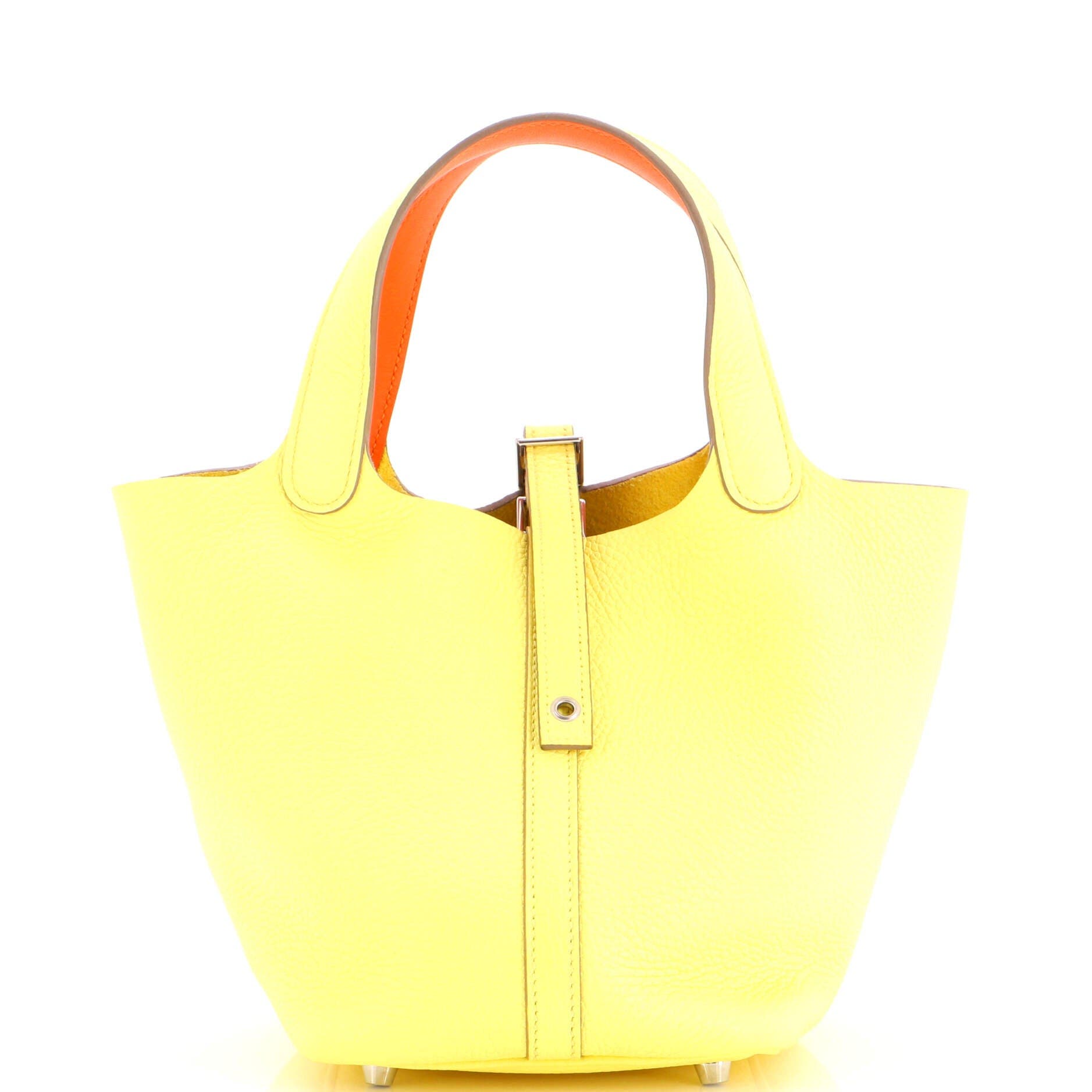 Eclat Picotin Lock Bag Clemence PM, Alternate, color, Yellow