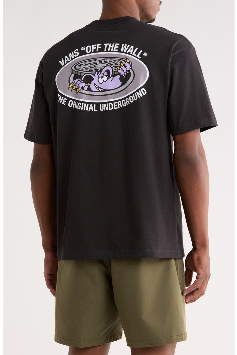 Downside Cotton Graphic T-Shirt, Alternate, color, BLACK
