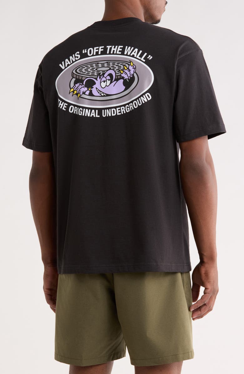 Vans Downside Cotton Graphic T-Shirt, Alternate, color, Black