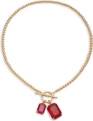 Lauren Ralph Lauren Stone Pendant Bead Necklace