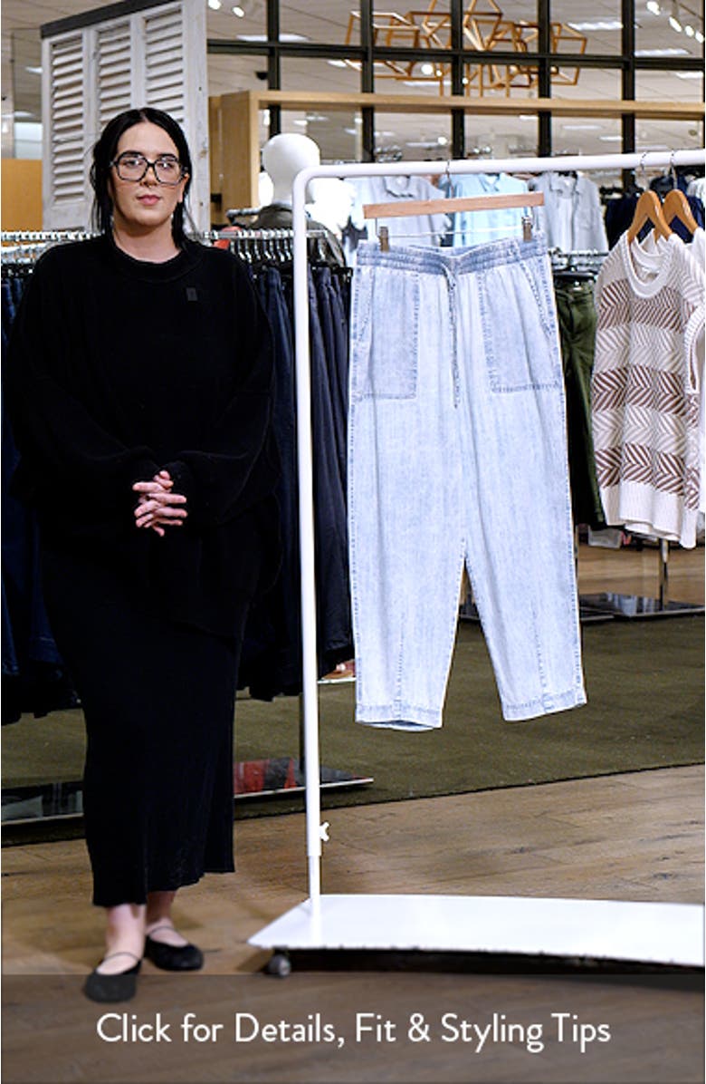 Ryan Crop Carrot Leg Pull-On Pants, sales video thumbnail