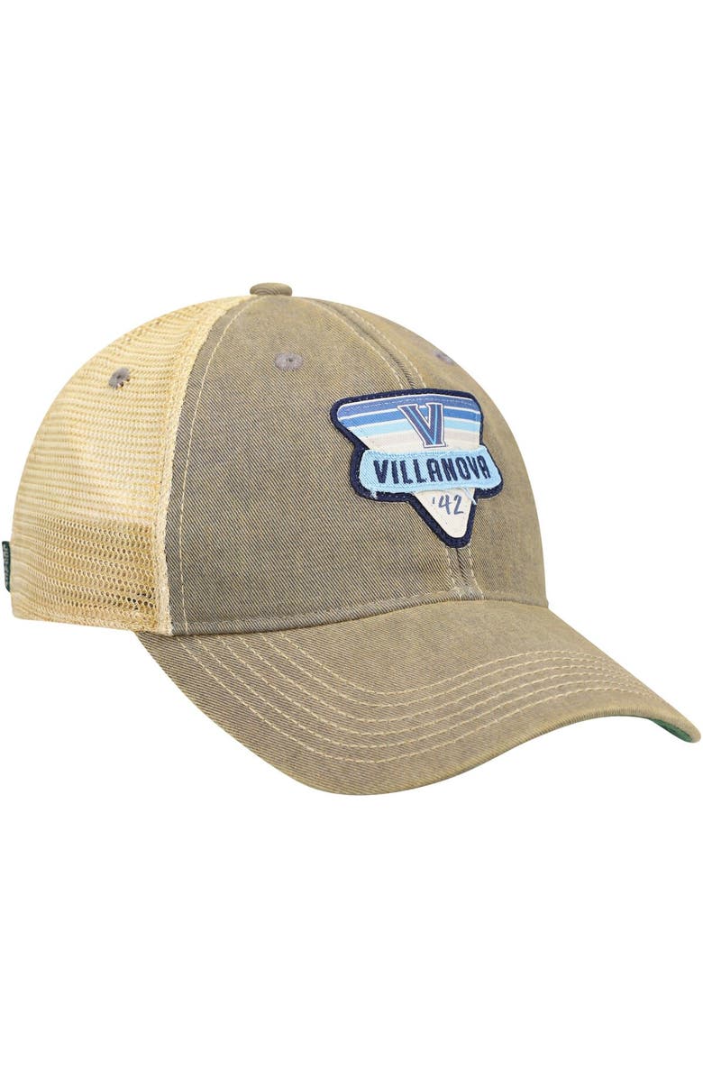 LEGACY ATHLETIC Men's Gray Villanova Wildcats Legacy Point Old Favorite Trucker Snapback Hat, Alternate, color, Gray