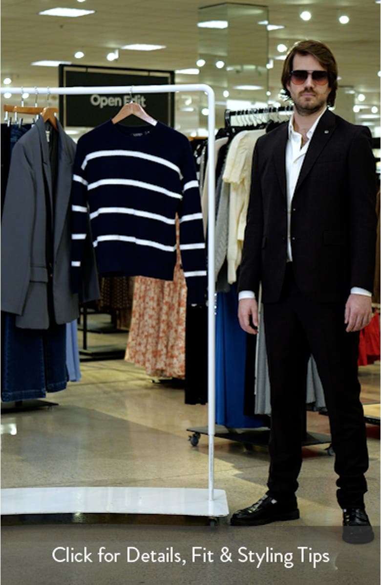 Stripe Combed Cotton Sweater, sales video thumbnail