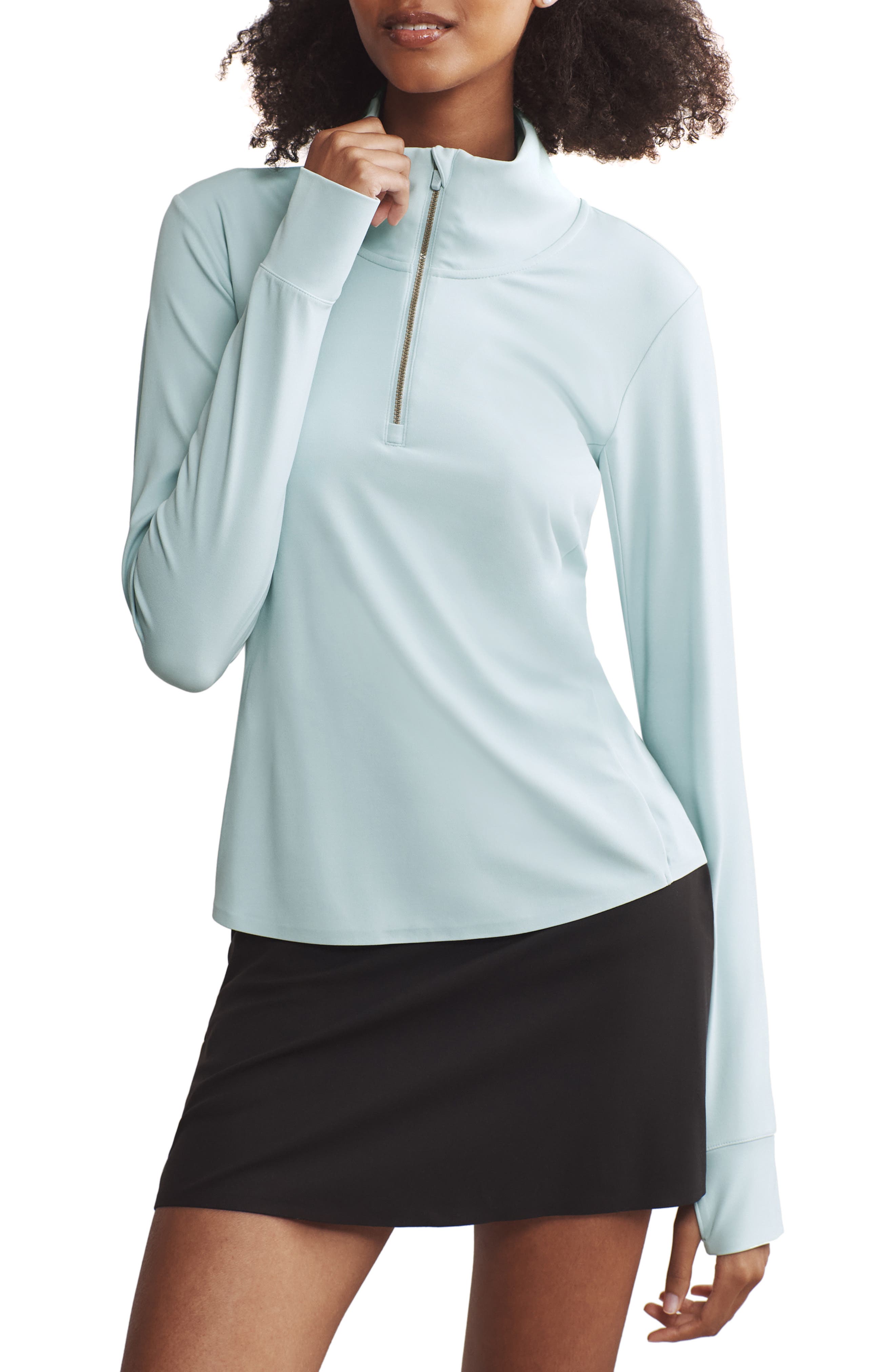 Rhone Course to Court Long Sleeve Quarter Zip Top