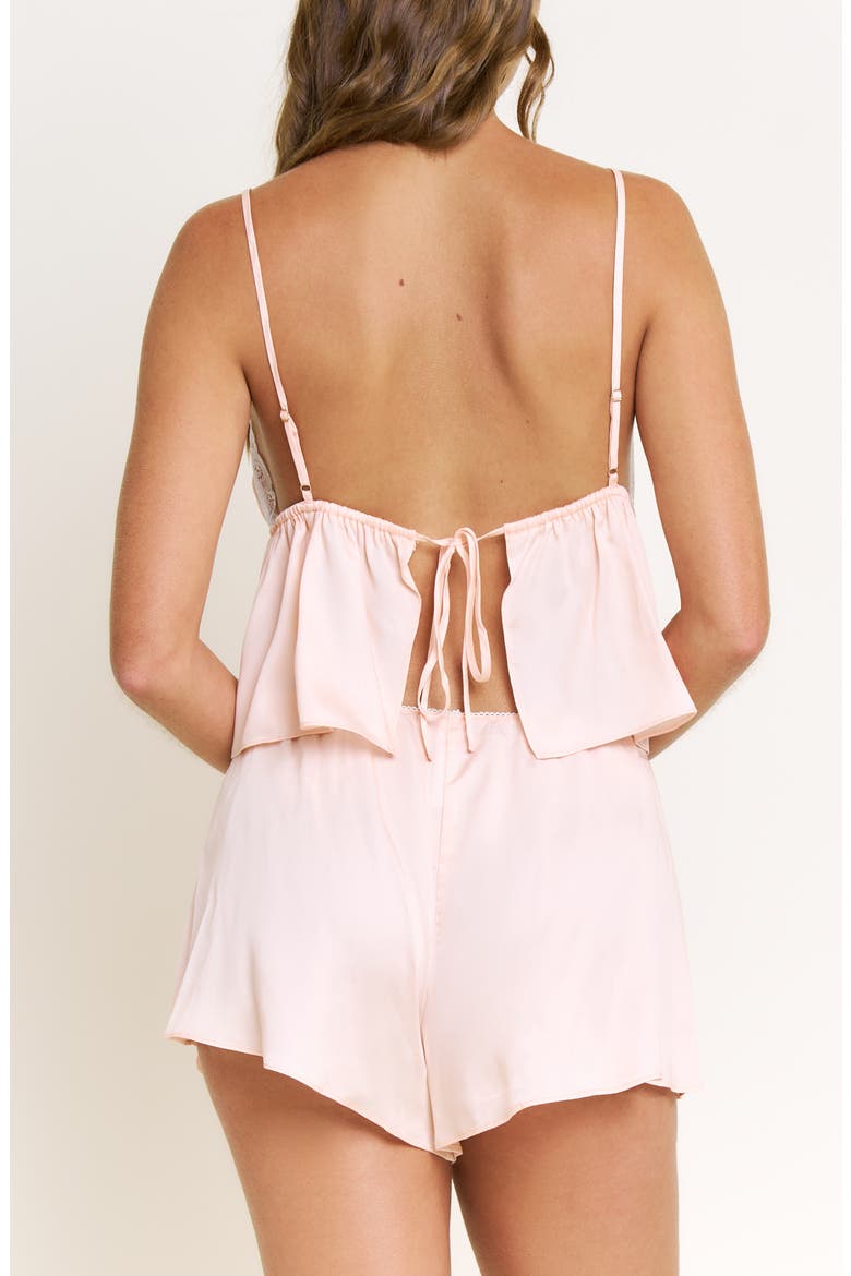 Dusk to Down Tie Dye Cami Shortie Pajamas, Alternate, color, SHELL PINK