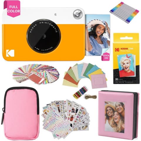 Printomatic Camera w/ Pink Case Bundle