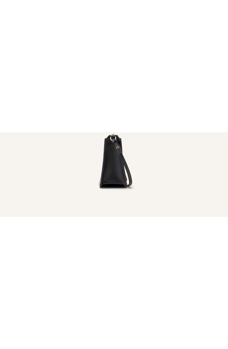 Lanvin Compagnon Small Zipped Bag In Smooth Leather, Alternate, color, Black/Cognac