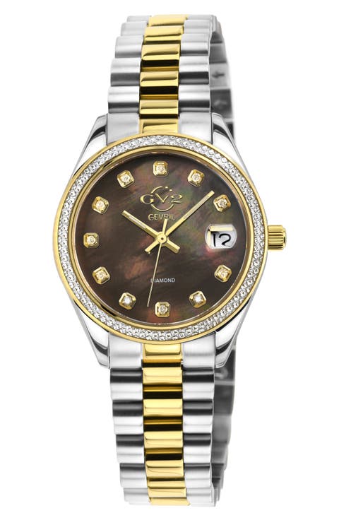 Turin Diamond Bracelet Watch, 32mm - 0.146 ctw.