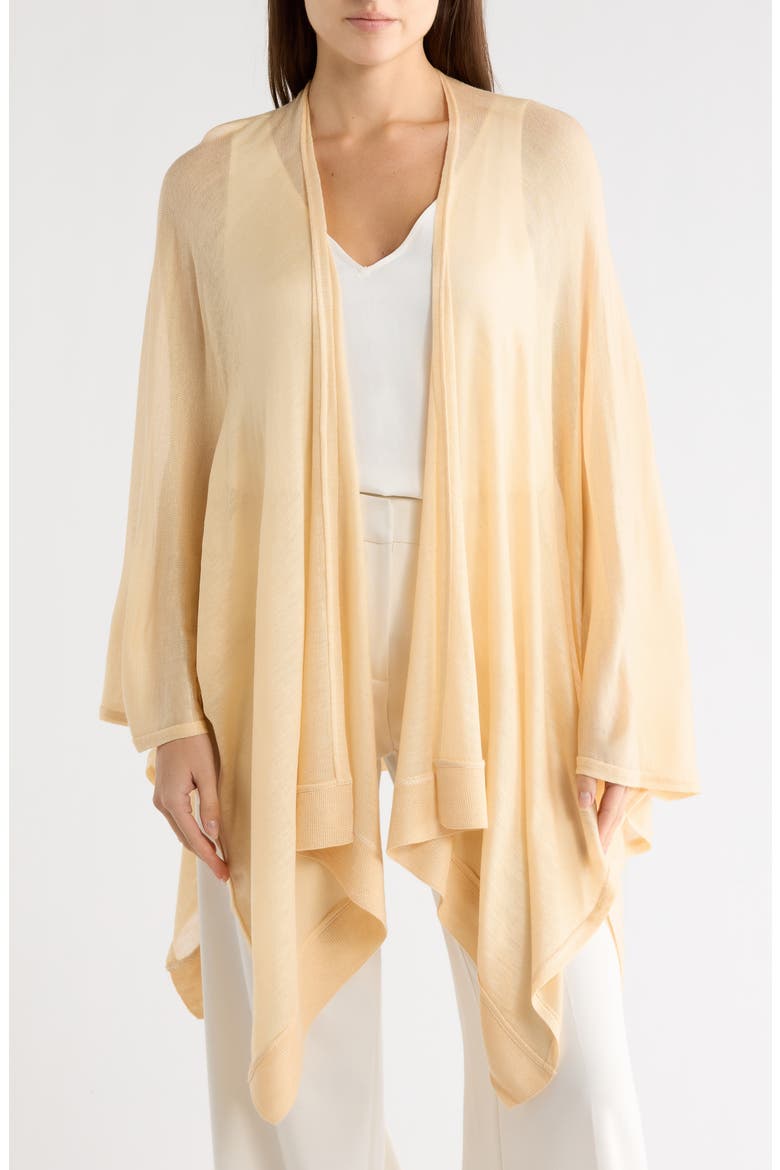 Lightweight Open Knit Topper, Main, color, BLONDE