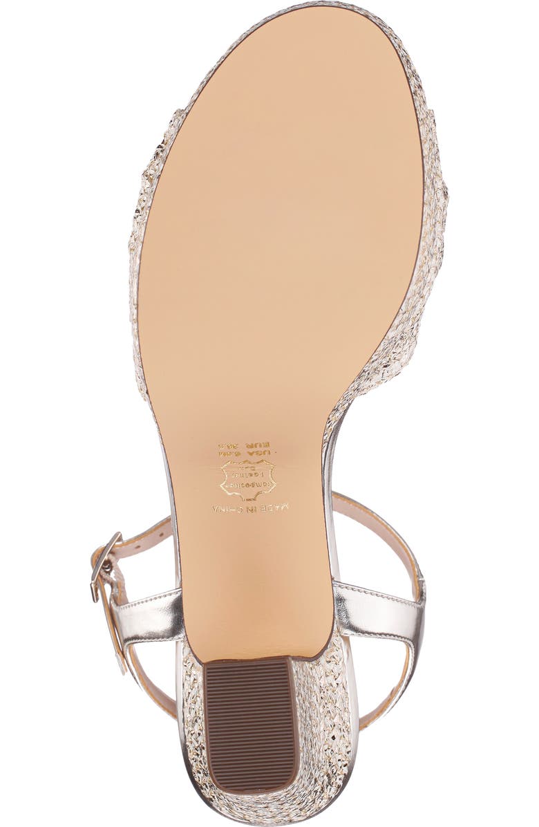 Nina Metallic Block Heel Platform Sandal, Alternate, color, Gold