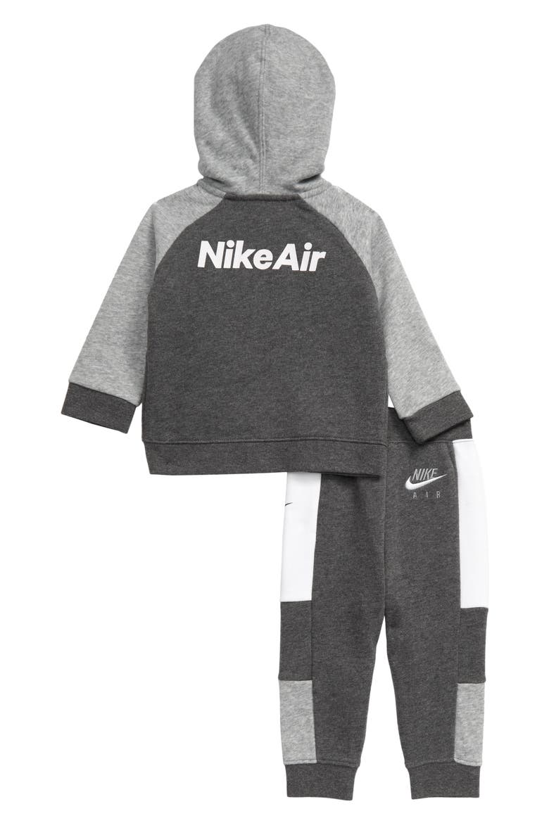 Air Full Zip Hoodie & Jogger Pants Set, Alternate, color, CHARCOAL HEATHER