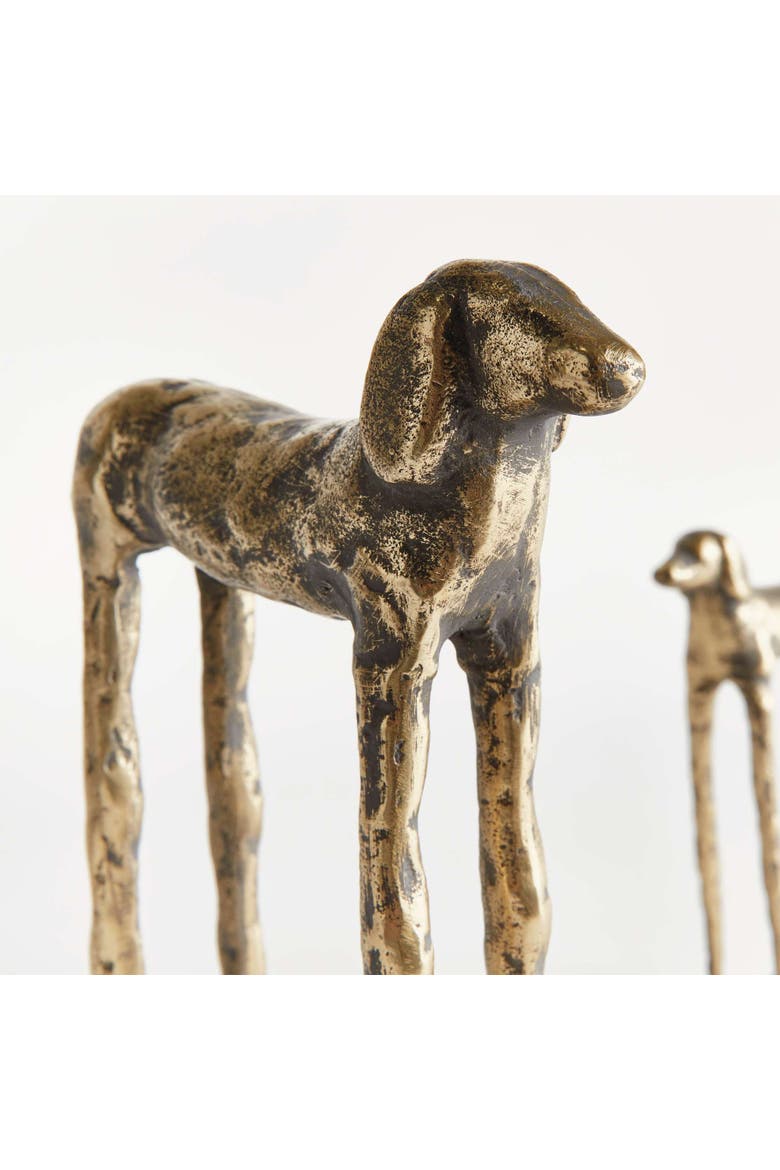 Two Hounds Set Of 2, Alternate, color, Gold
