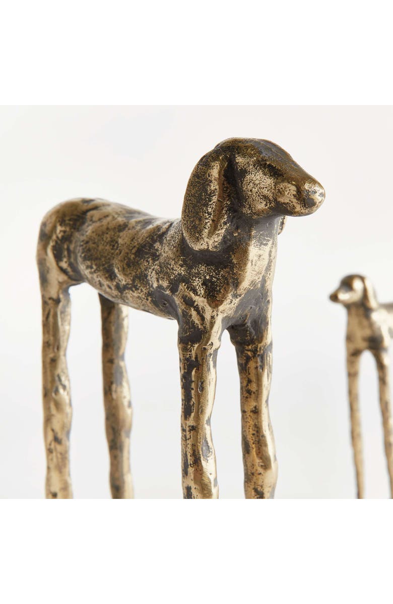 Napa Home & Garden Two Hounds Set Of 2, Alternate, color, Gold