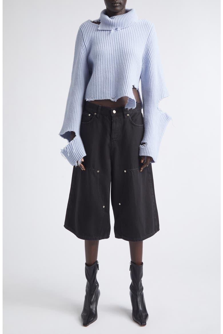 Legacy Denim Bermuda Shorts, Alternate, color, BLACK