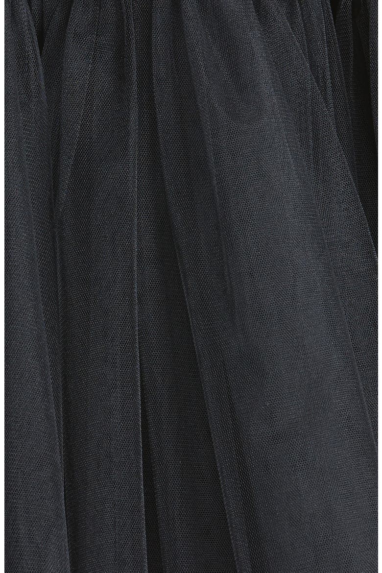 Gathered Tulle Skirt (Nordstrom Exclusive), Alternate, color, BLACK