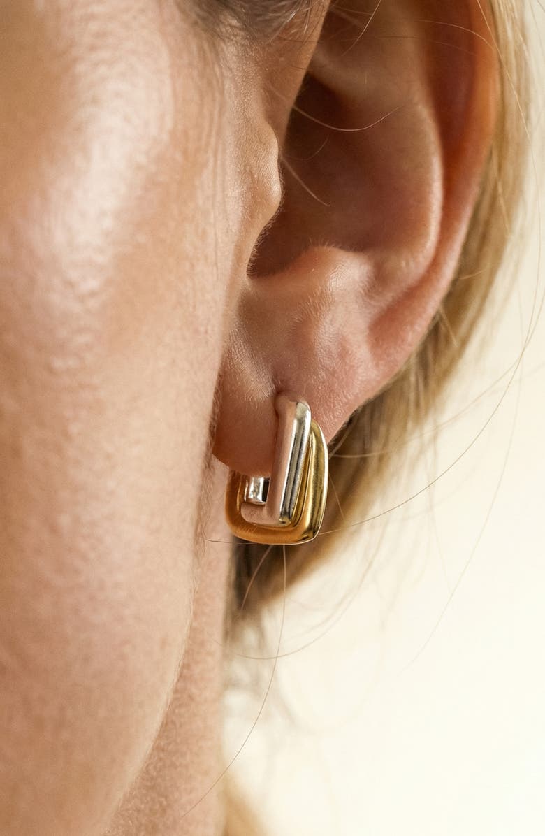 ARGENTO VIVO 2-Tone Hoop Earrings, Alternate, color, Two Tone