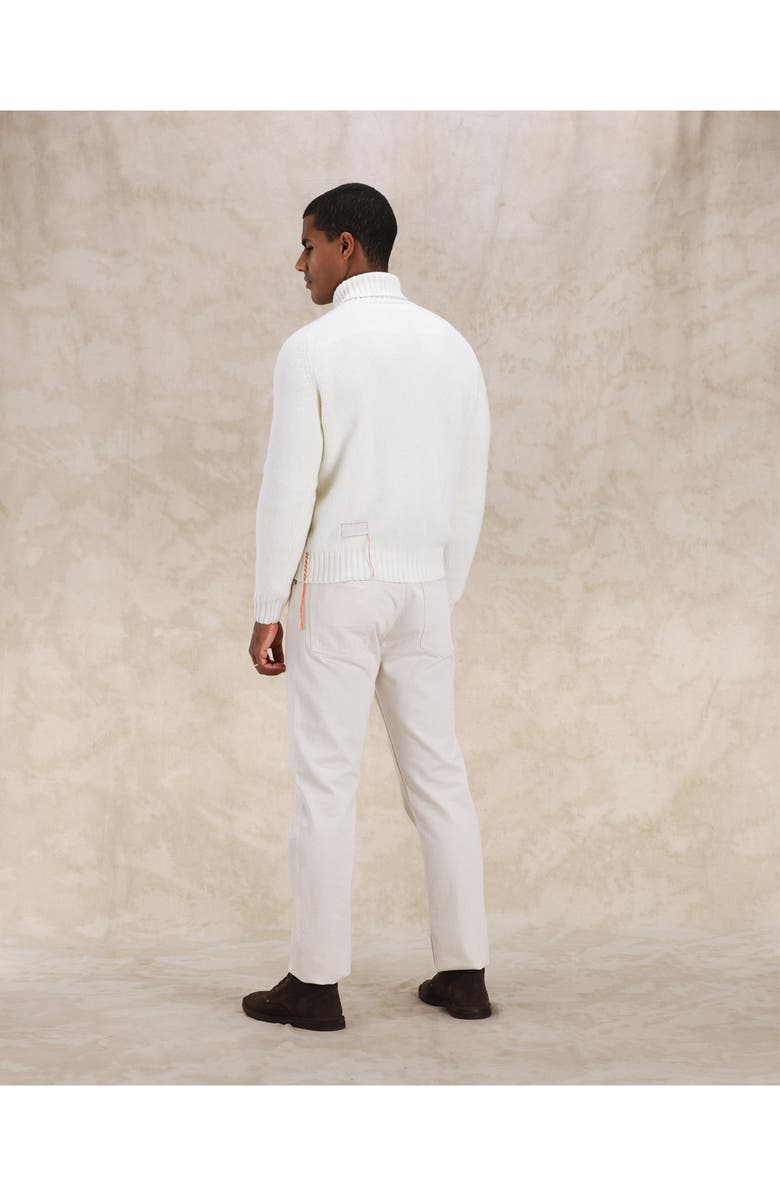 Fortela Mallory Merino Wool High Neck Sweater, Alternate, color, Off White