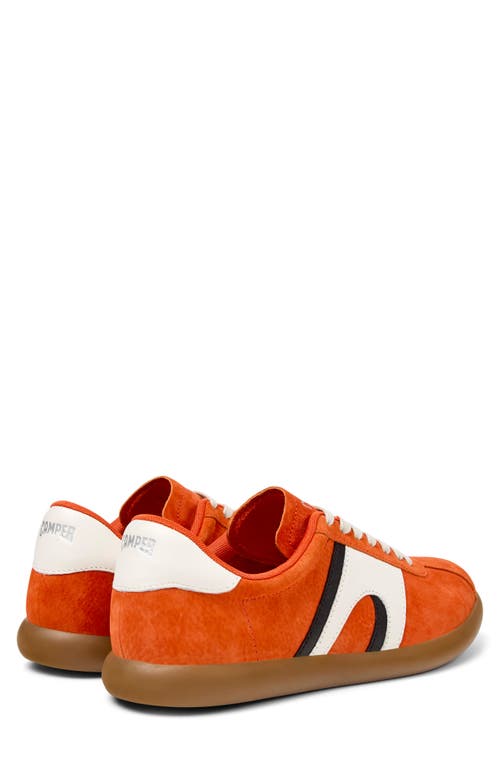 Camper Pelotas Soller Leather Sneakers In Orange
